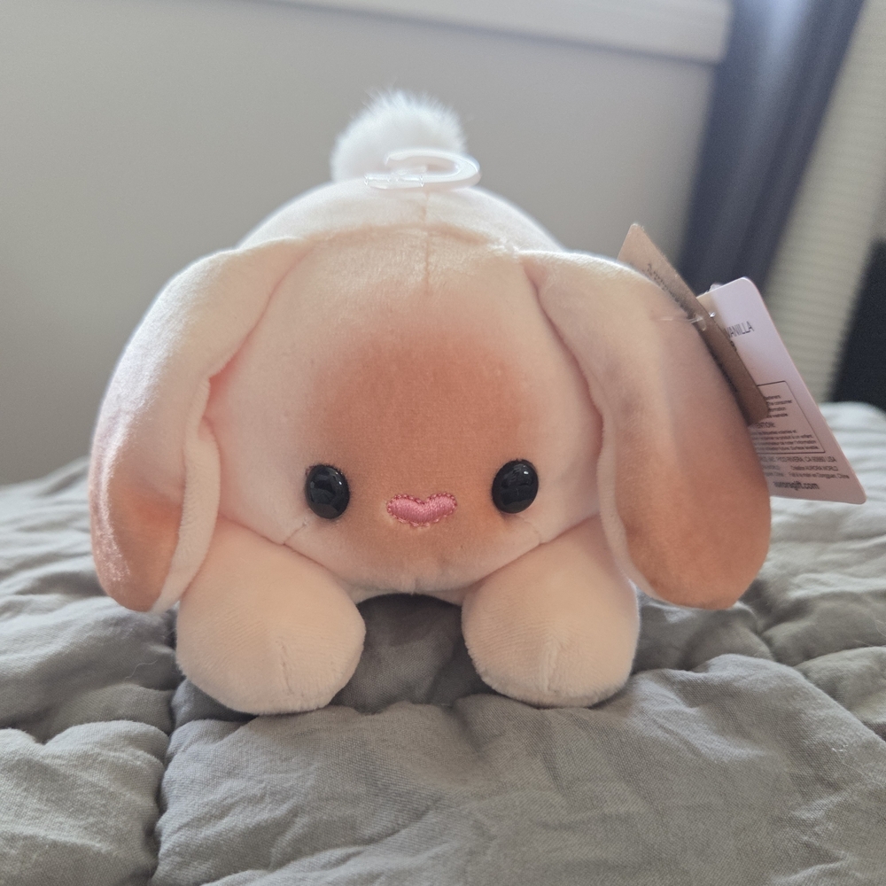 Plush Bunny Toy - Cream and Tan